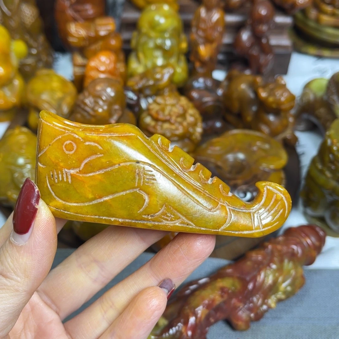 蛇纹石玉合金颈饰