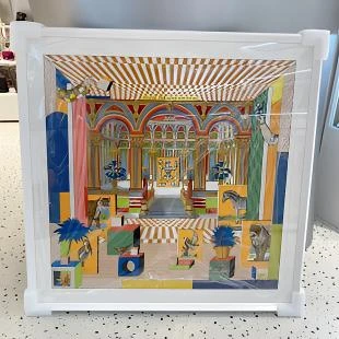 99新 Hermes/爱马仕 新型大剧院”版画外框尺寸105x104cm