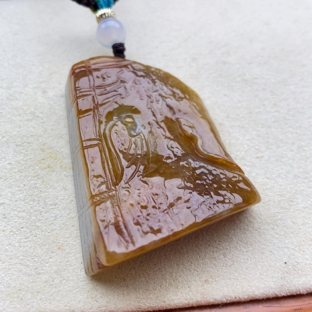 翡翠未镶嵌颈饰吊坠49