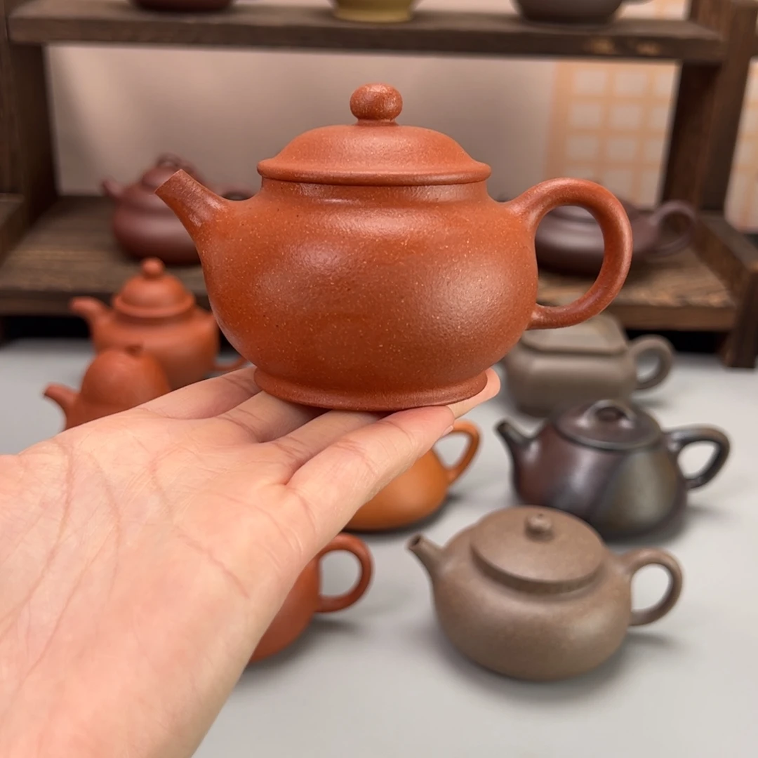茶杯紫砂红降坡潘壶160cc