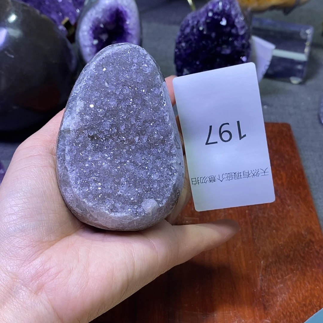 紫晶珠宝半成品未镶嵌