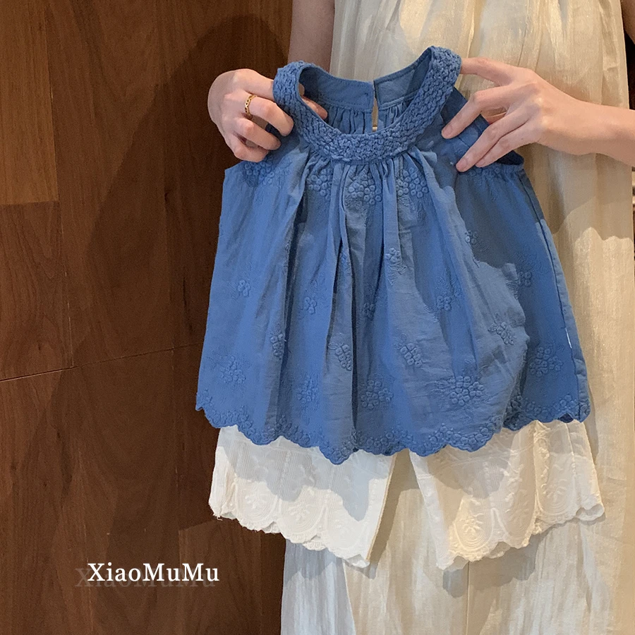 【现货】小沐沐女童时髦套装2025新款夏装小童女宝宝韩系两件套