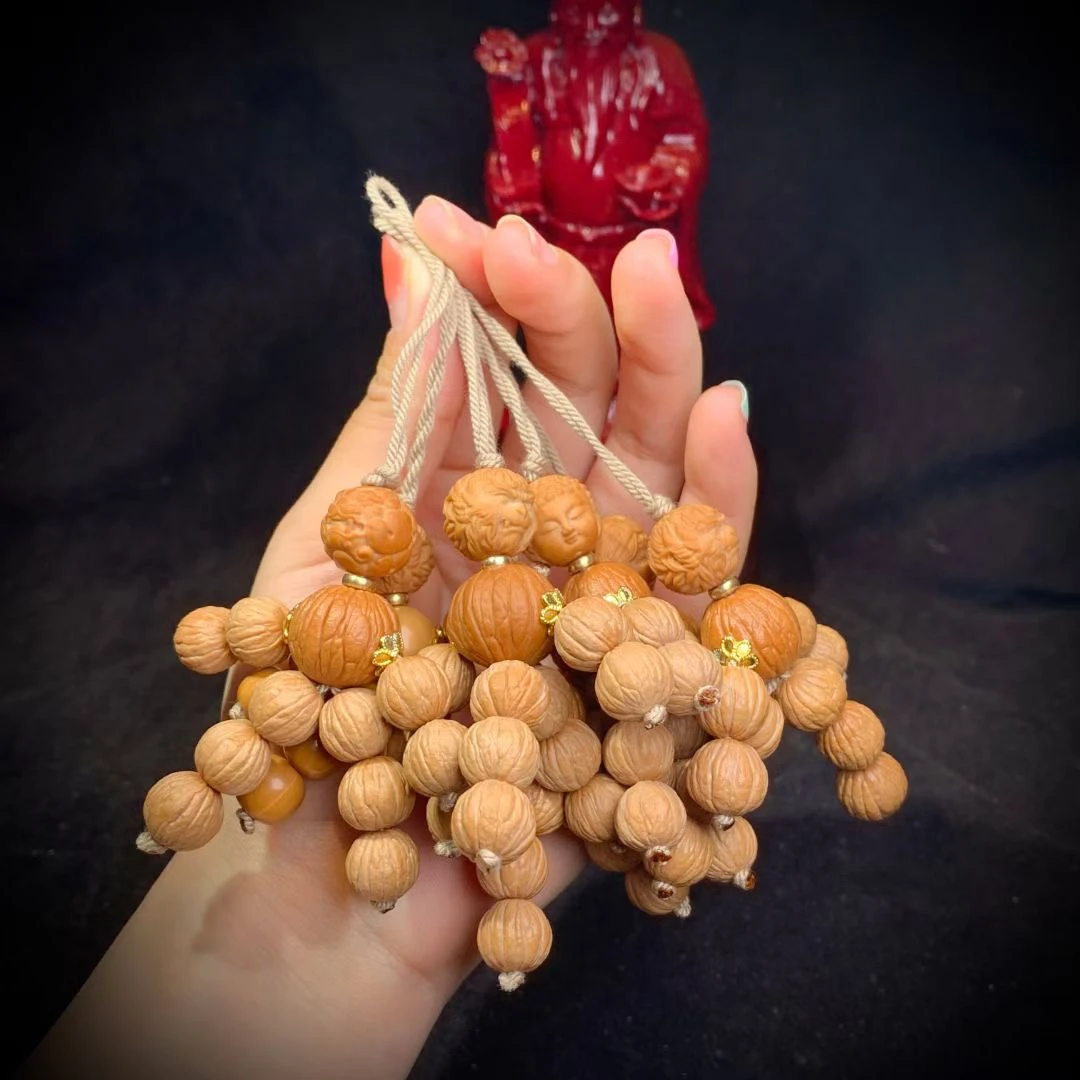 趣味佛珠盘玩小人核桃猴头核桃小人文玩有趣的文玩