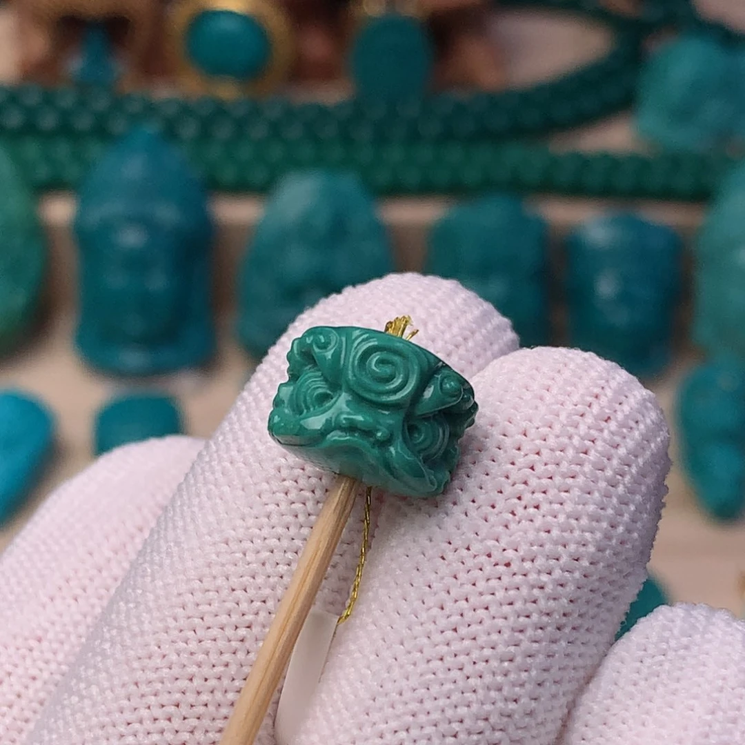 未镶嵌绿松石珠宝奇石12mm