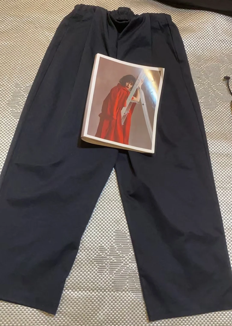 【2】【特价不支持退换】韩系气质时尚松紧腰显瘦阔腿休闲裤女