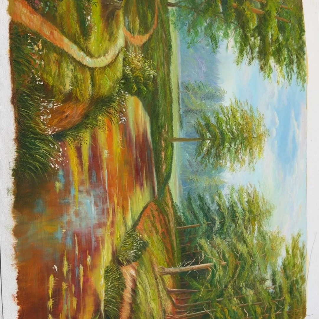 油画我也是想着你来了