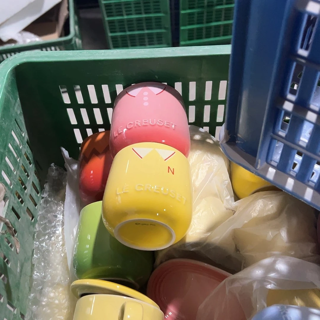 陶瓷 微 哆啦A梦杯子 黄 粉色