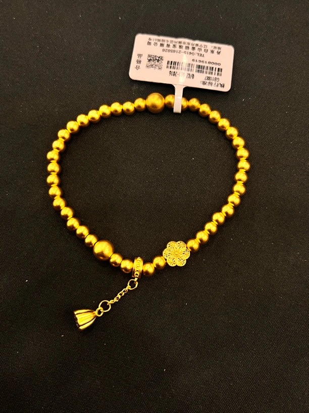 足金工艺古法手链