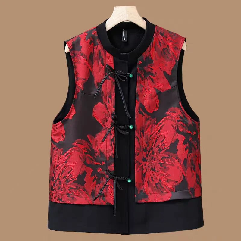 新中式女款马甲无袖背心马甲