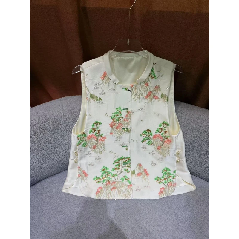 【SHANGLIU】新中式国风定制高级时尚百搭马甲新款HF-870174（811）