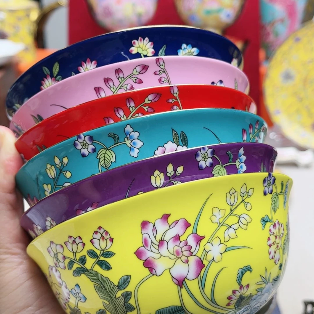 【闪购商品】珐琅4.5寸6个………………