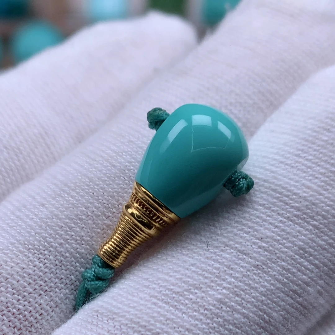绿松石18K金镶嵌珠宝奇石
