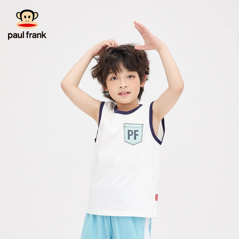 【肉妈专属】大嘴猴童装夏季无袖T恤3505325266B