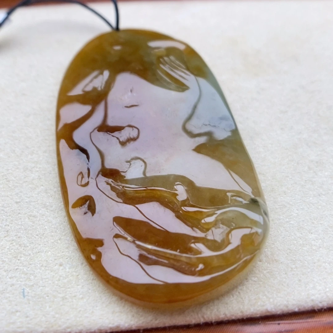 翡翠未镶嵌颈饰吊坠