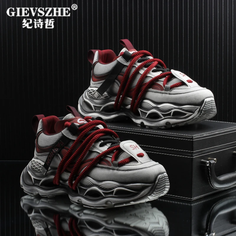 【美式鞋子】纪诗哲高级感潮牌轻奢痞帅时尚休闲增高秋季新痞帅增高