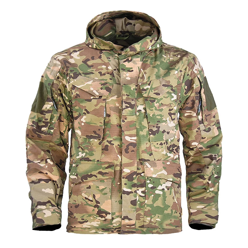 M65风衣户外中长款风衣男防风防水冲锋衣登山服休闲外套