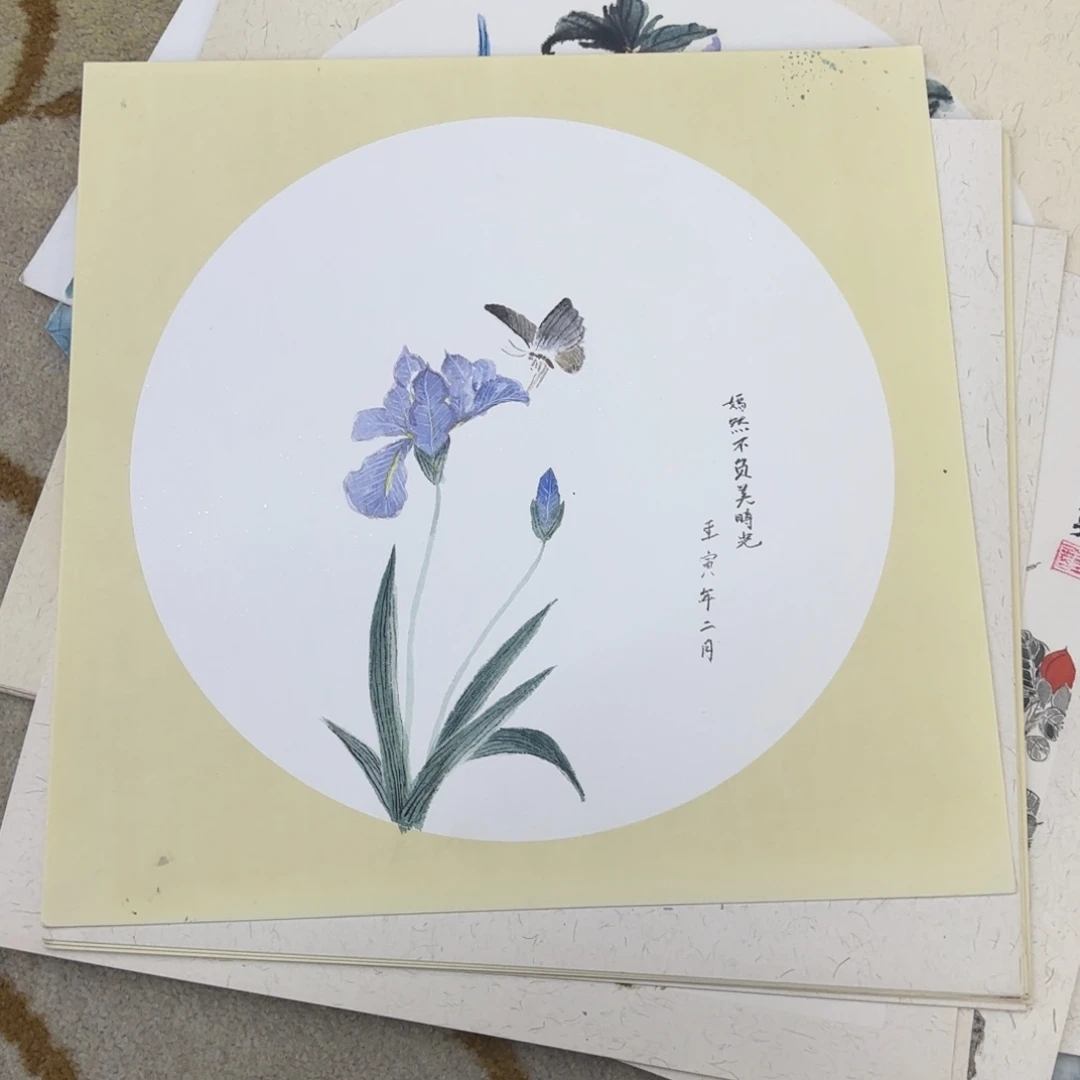 国画33花鸟卡纸艺