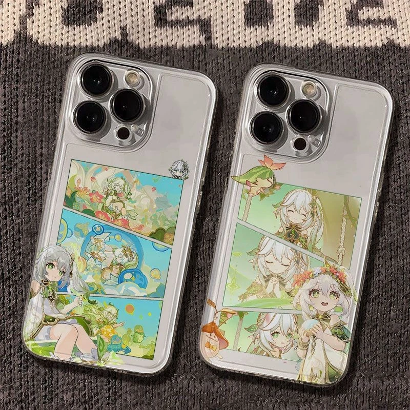 草神纳西妲太空手机壳适用于苹果16透明iphone14保护壳1512pro
