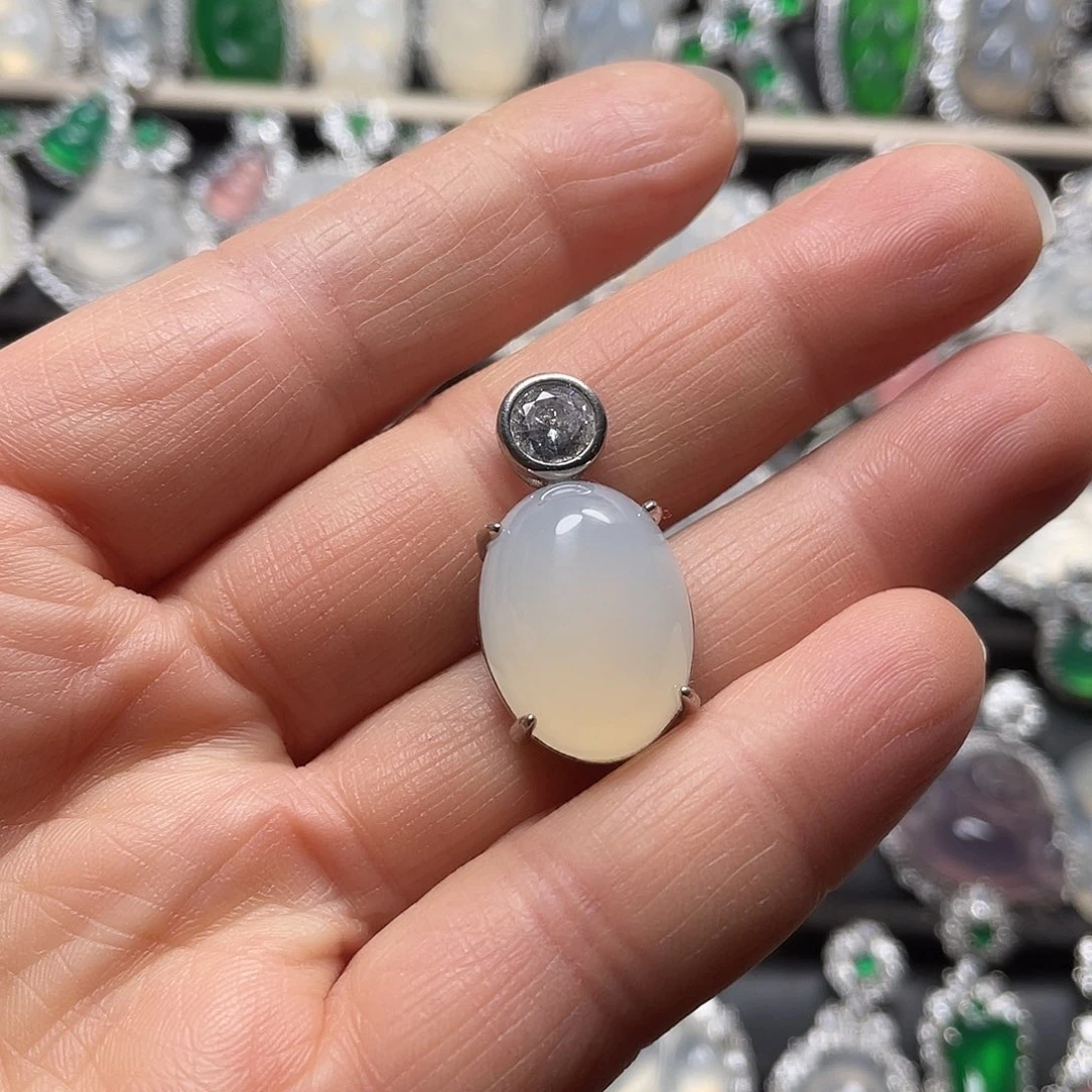 玛瑙/玉髓合金挂件
