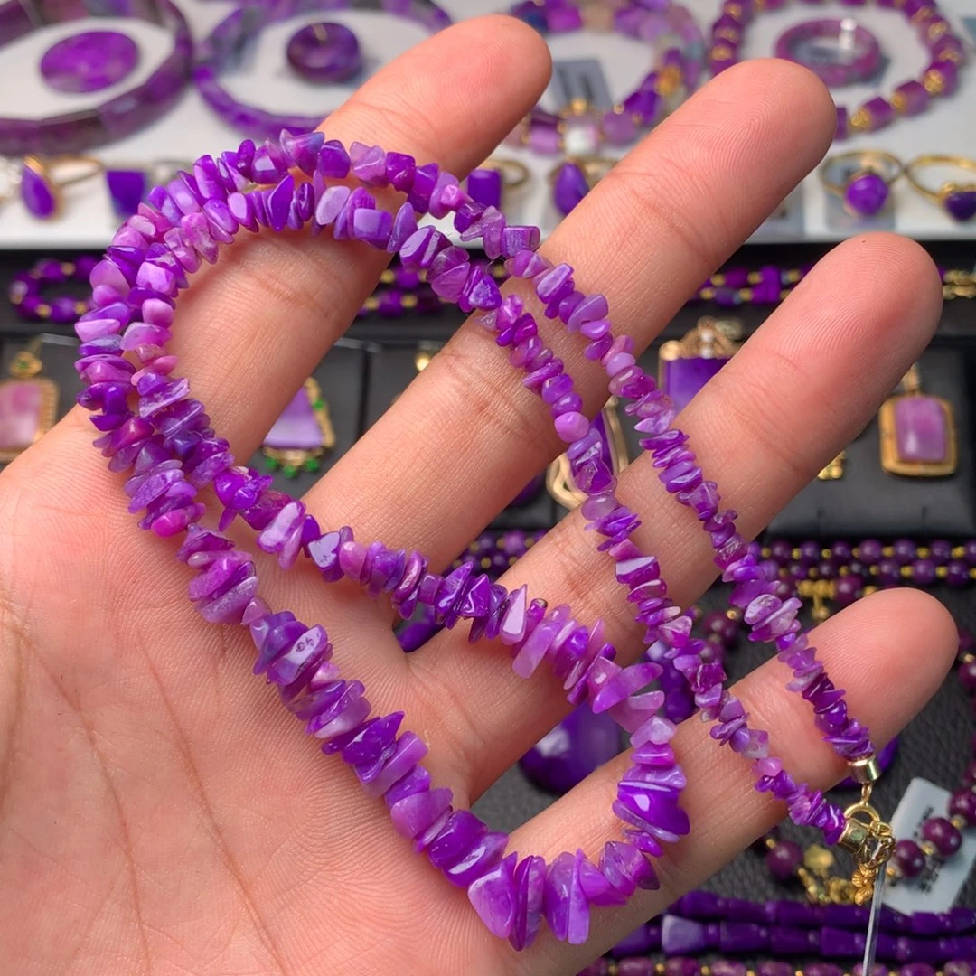 苏纪石（舒俱来）18K金镶嵌项链