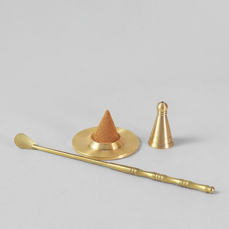 黄铜塔香模具香道入门套装香篆工具香铲勺锥香香粉手工制作香用品