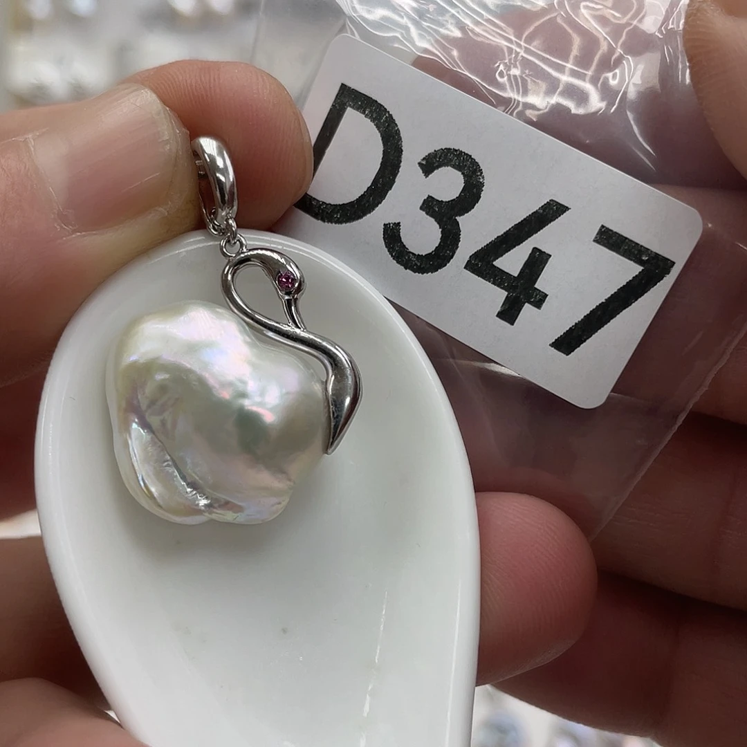 淡水珍珠颈饰银S925镶嵌