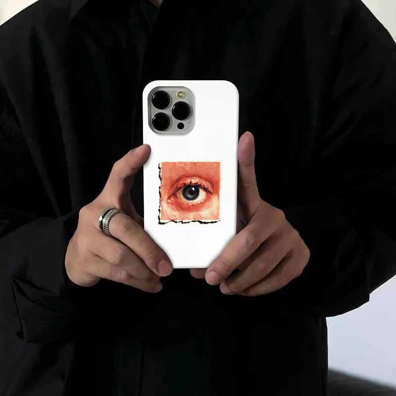 瞳孔适用苹果16pro创意手机壳15promax个性14小众13/12/ins