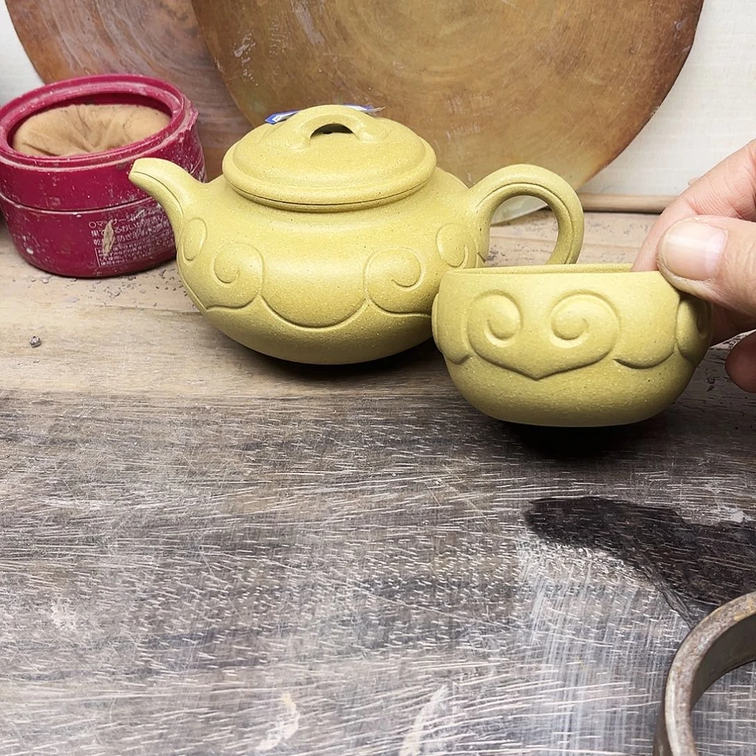 谭***生紫砂茶壶仿古如意小杯子壶