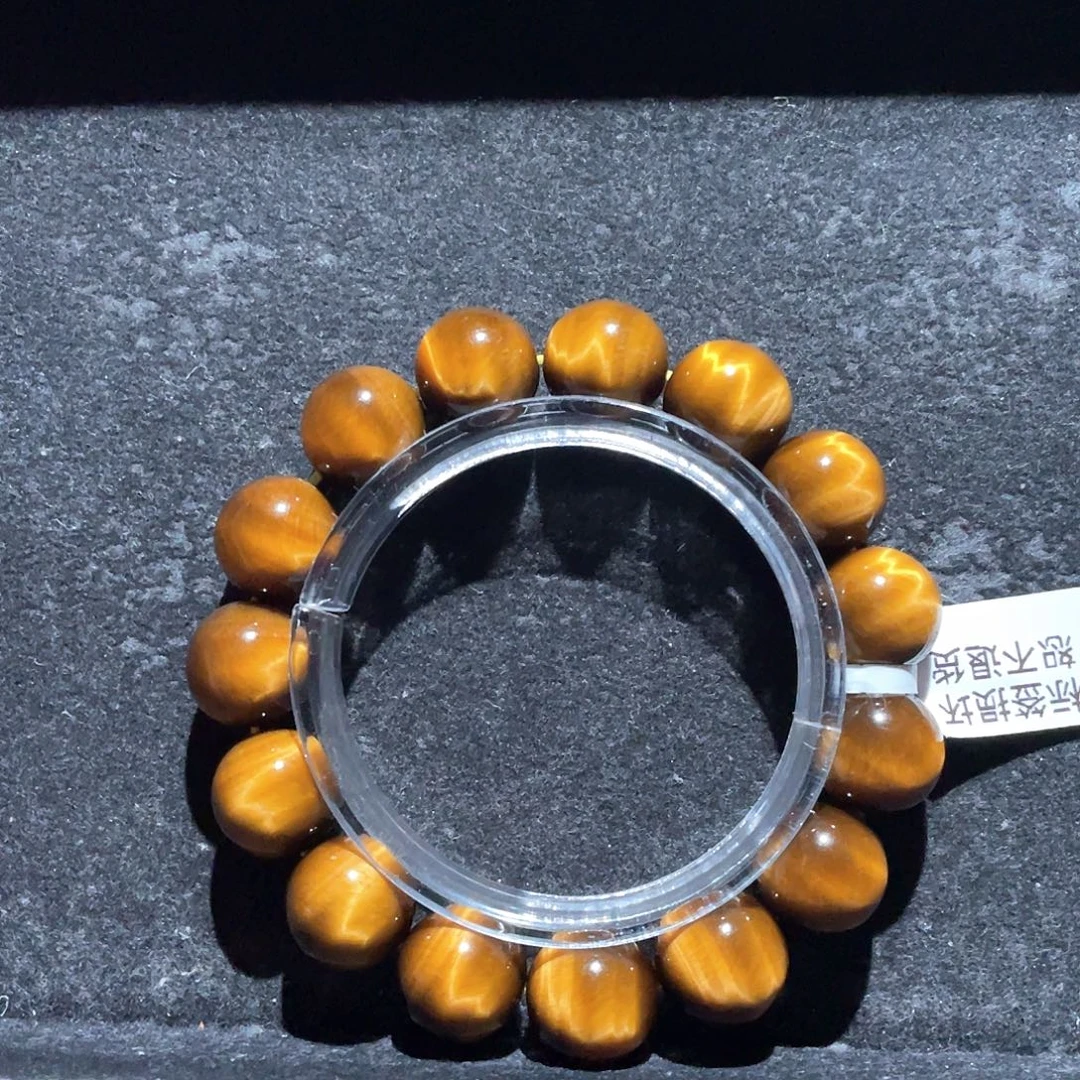 清***酒木变石（虎睛石）未镶嵌手串