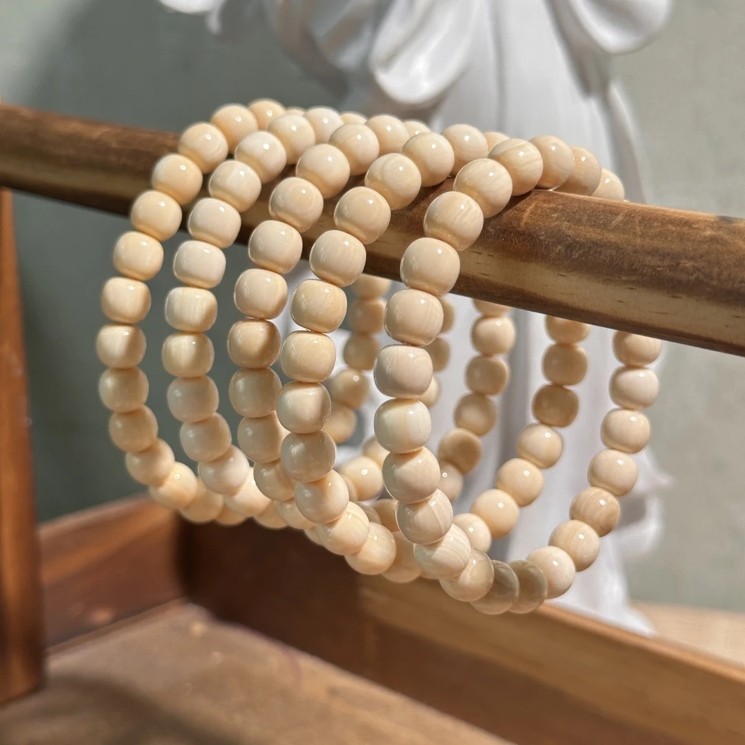 天然辰砂天然猛犸手串 多样性发其一 M43