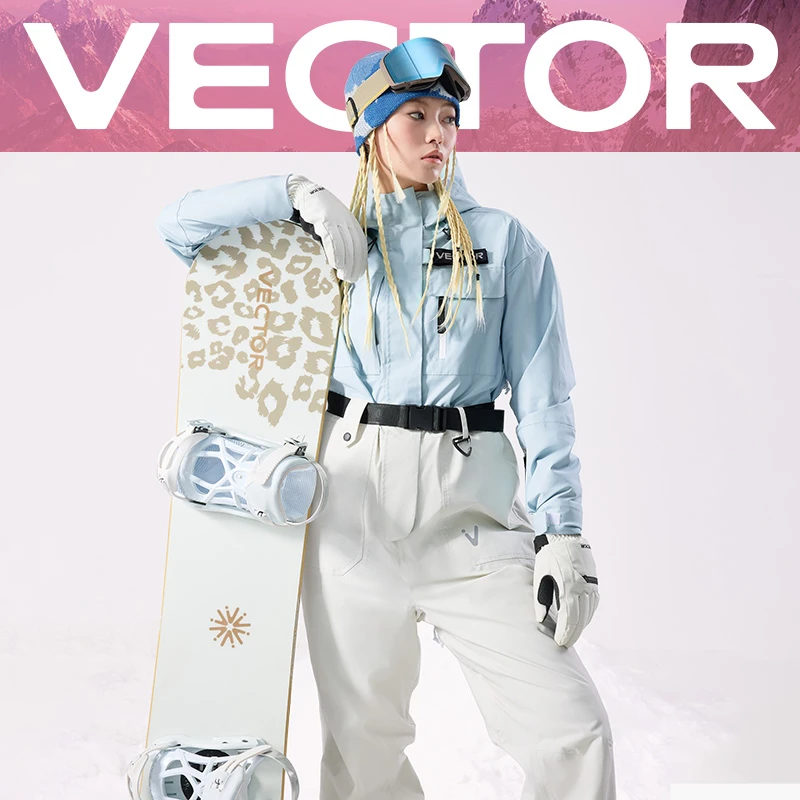 VECTOR【年终大促】3L全压胶加棉滑雪服防寒保暖防水单双板雪服套装
