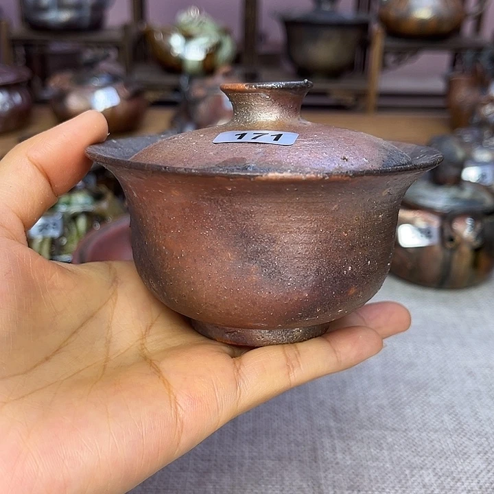裸柴烧陶瓷手工茶器