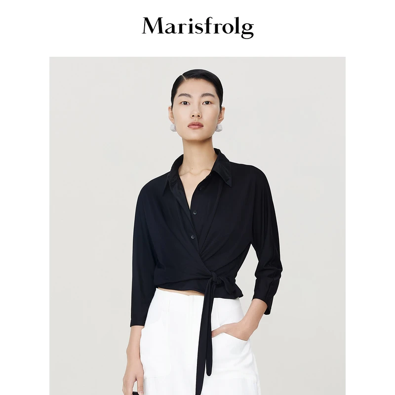 Marisfrolg/玛丝菲尔【米儿精选】衬衣设计感衬衫A1DE20481