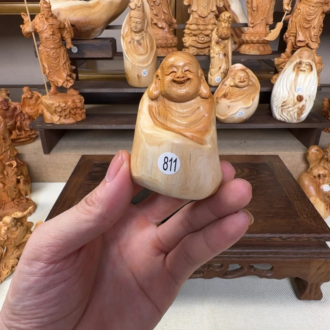 柏木（崖柏）小木匠艺雕一物一拍
