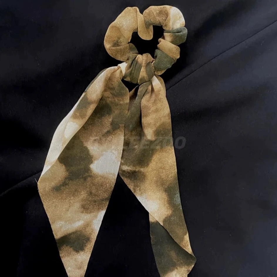 晕染花纹布艺发圈