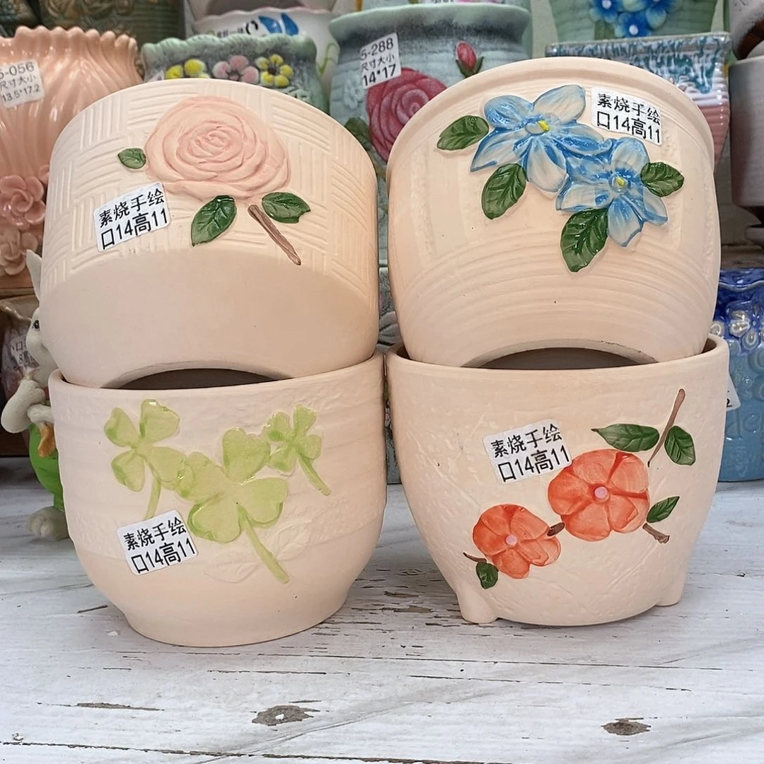 陶瓷@陶瓷花盆@@5567无托