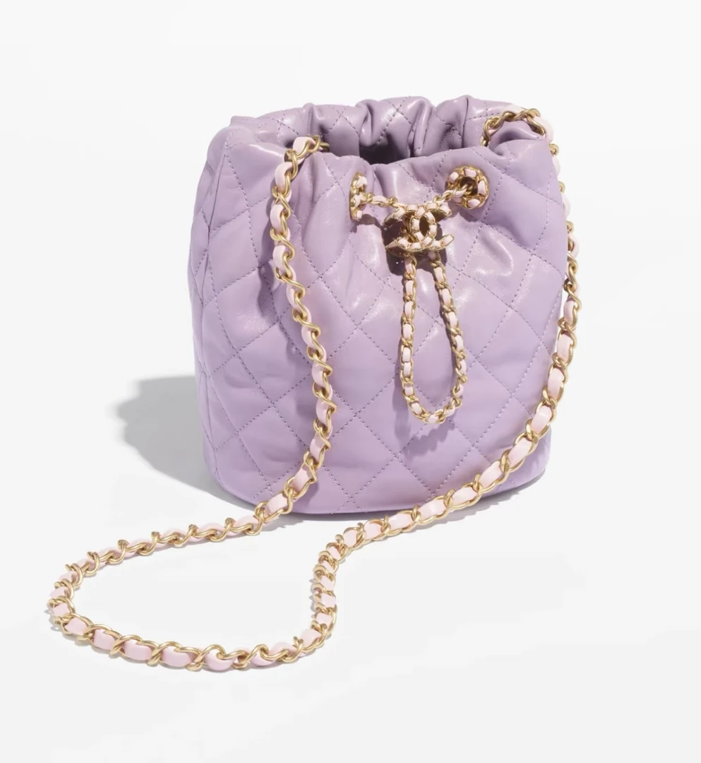 99新 Chanel/香奈儿 多多奢品/香奈儿24p拼色水桶斜挎包/99新