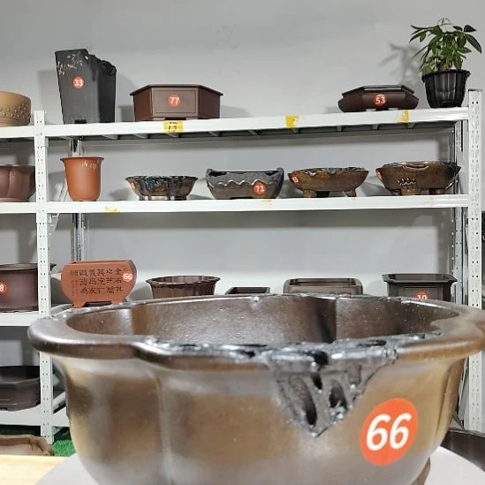 原矿高温紫砂花盆