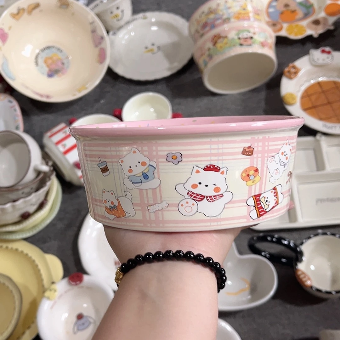 6寸薯条桶陶瓷餐具