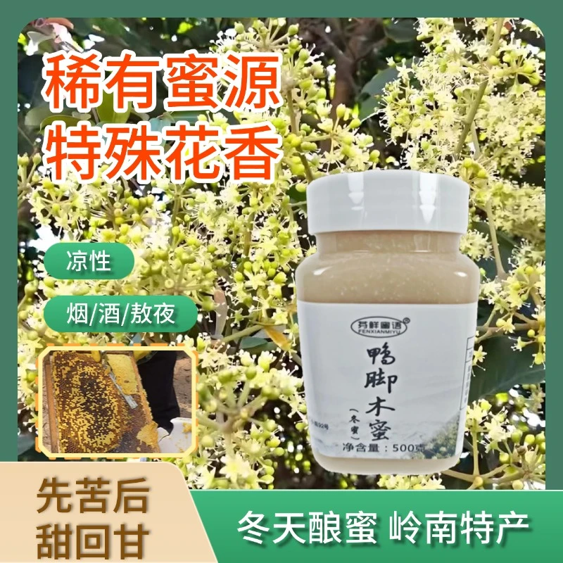 鸭脚木蜜(冬蜜) 岭南中蜂采YC花蜂蜜 纯蜂蜜 农家土蜂蜜 官方正品