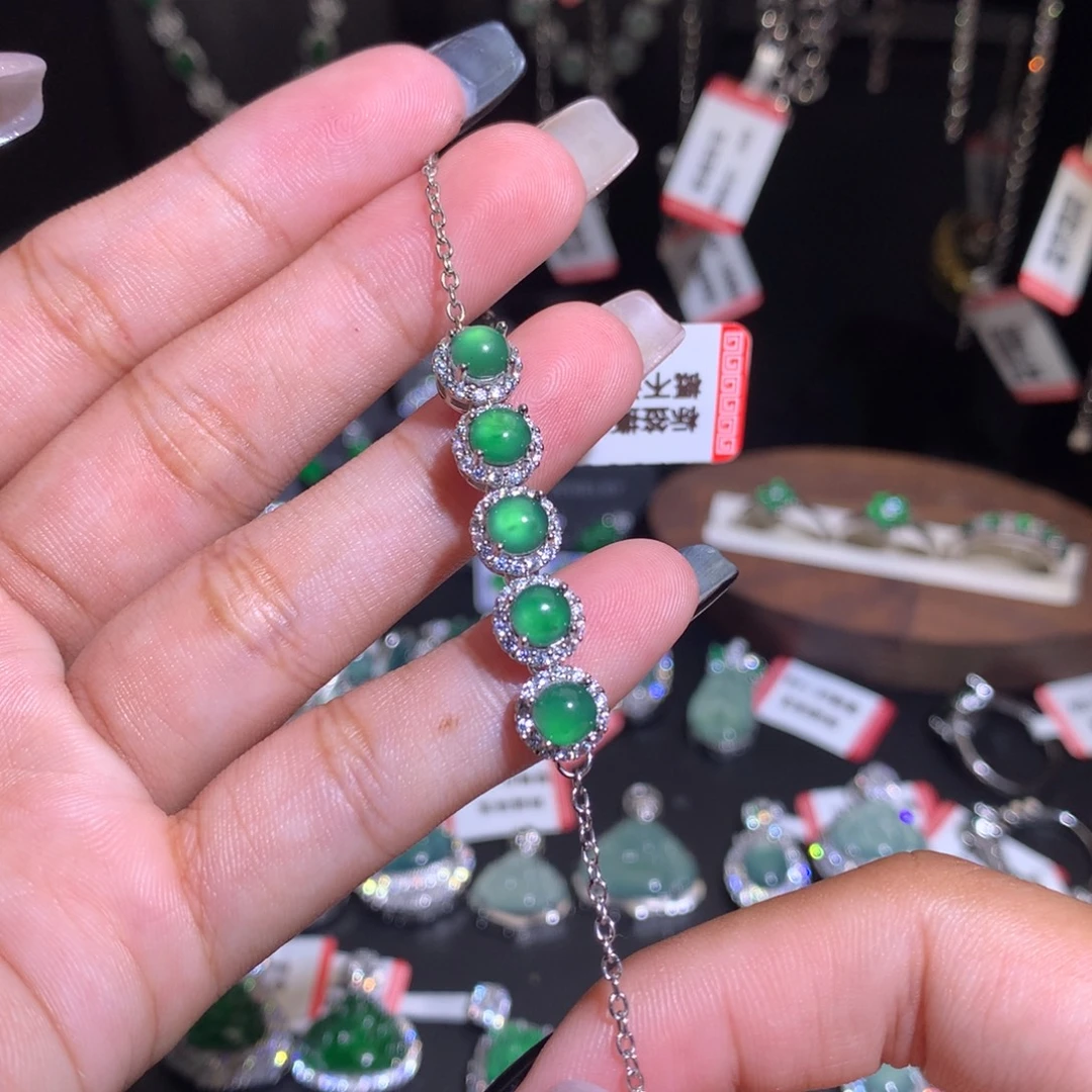 翡翠未镶嵌手链手链