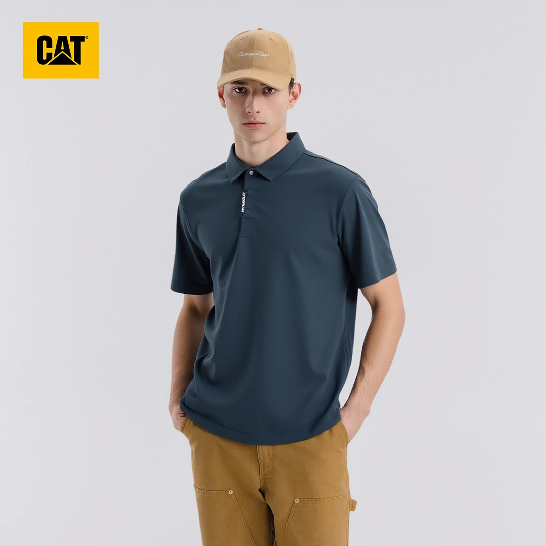 【宠粉款】【立领暗扣POLO衫】CAT卡特男士户外印花短袖CO1TSW66201