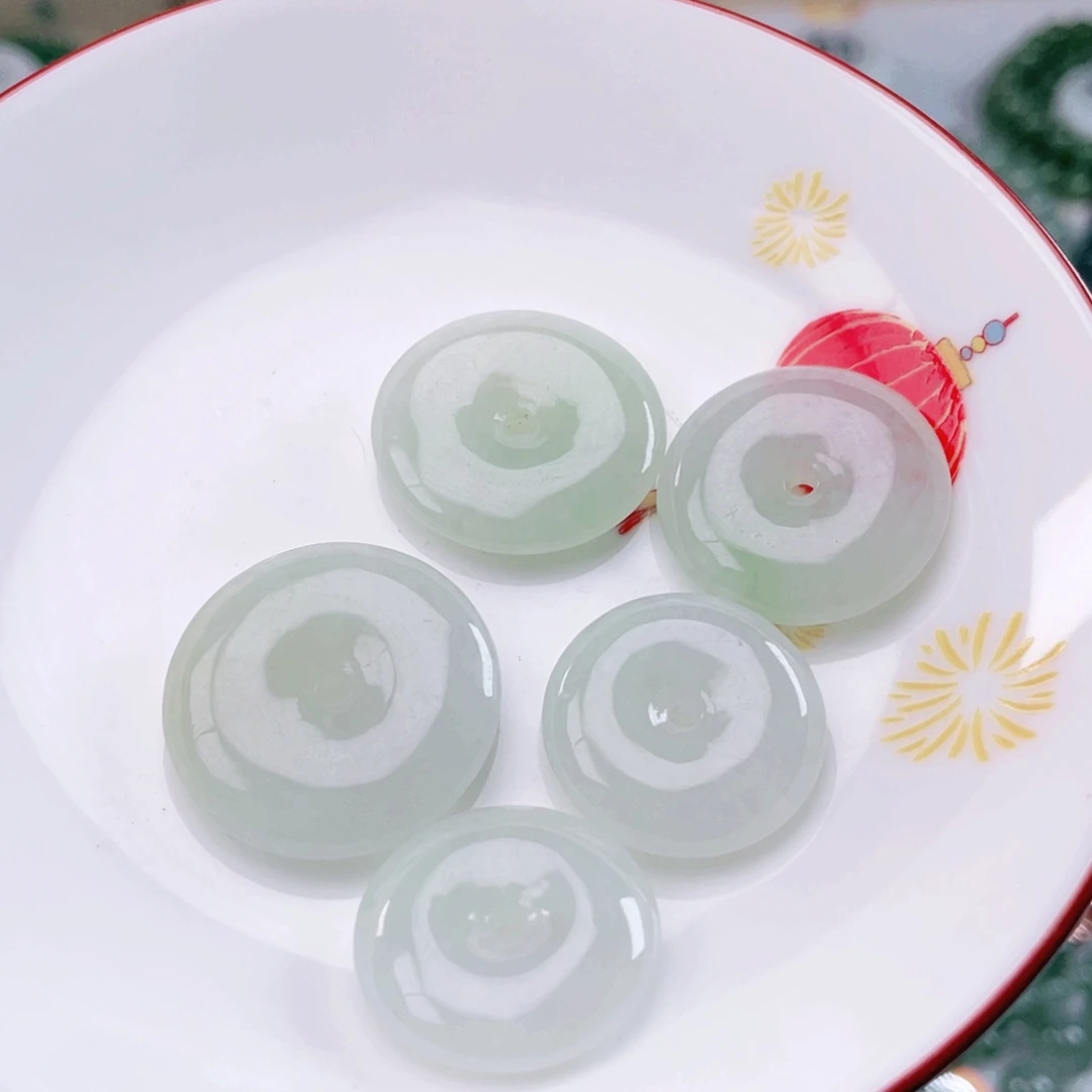 翡翠未镶嵌项链天然翡翠平安扣