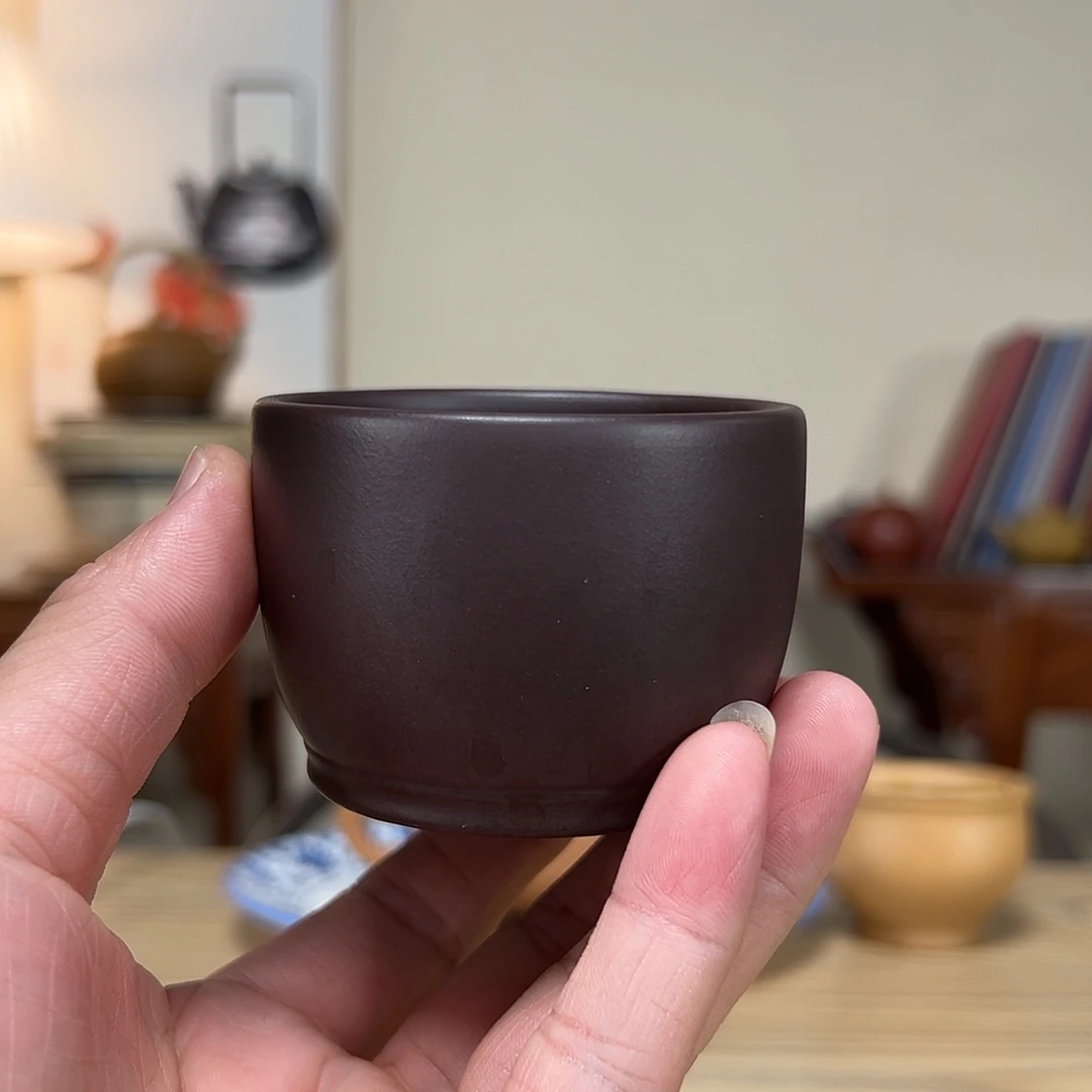 阿***’茶壶紫砂两只老紫泥主人杯