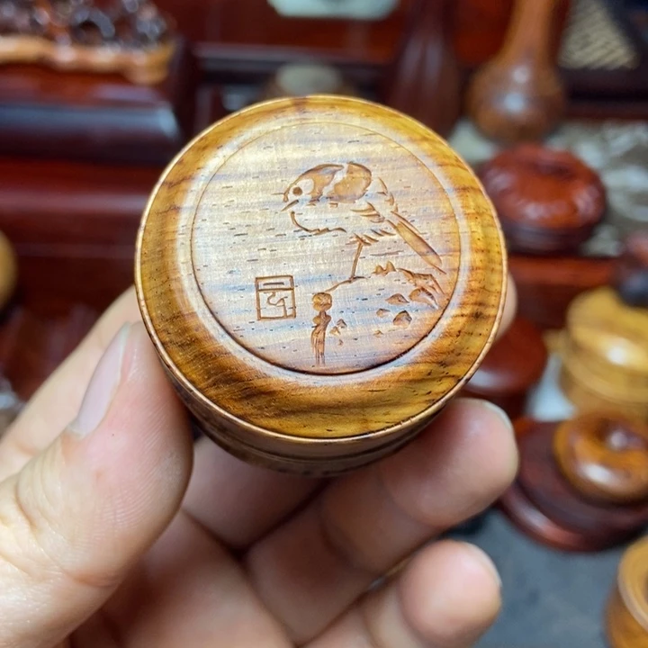 黄花梨/降香黄檀拓云盒