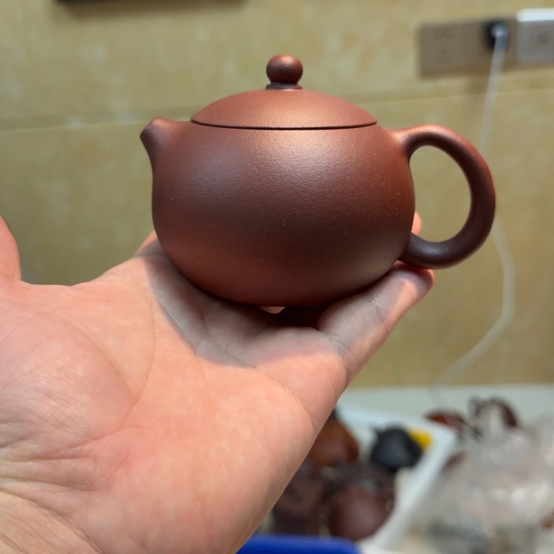 茶杯紫砂微瑕的桃花泥