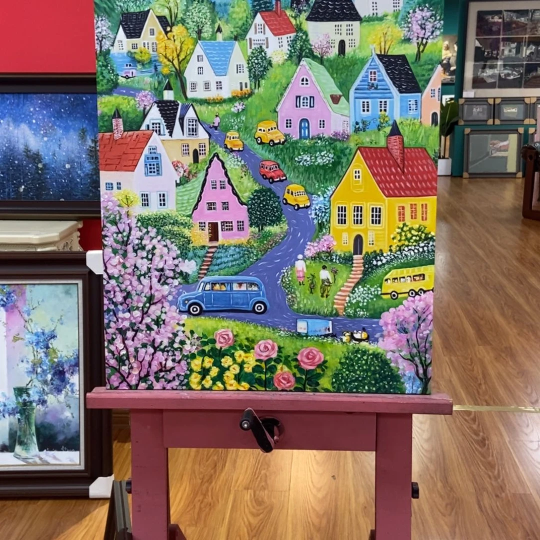手***3油画桂林老师作品60.80尺寸