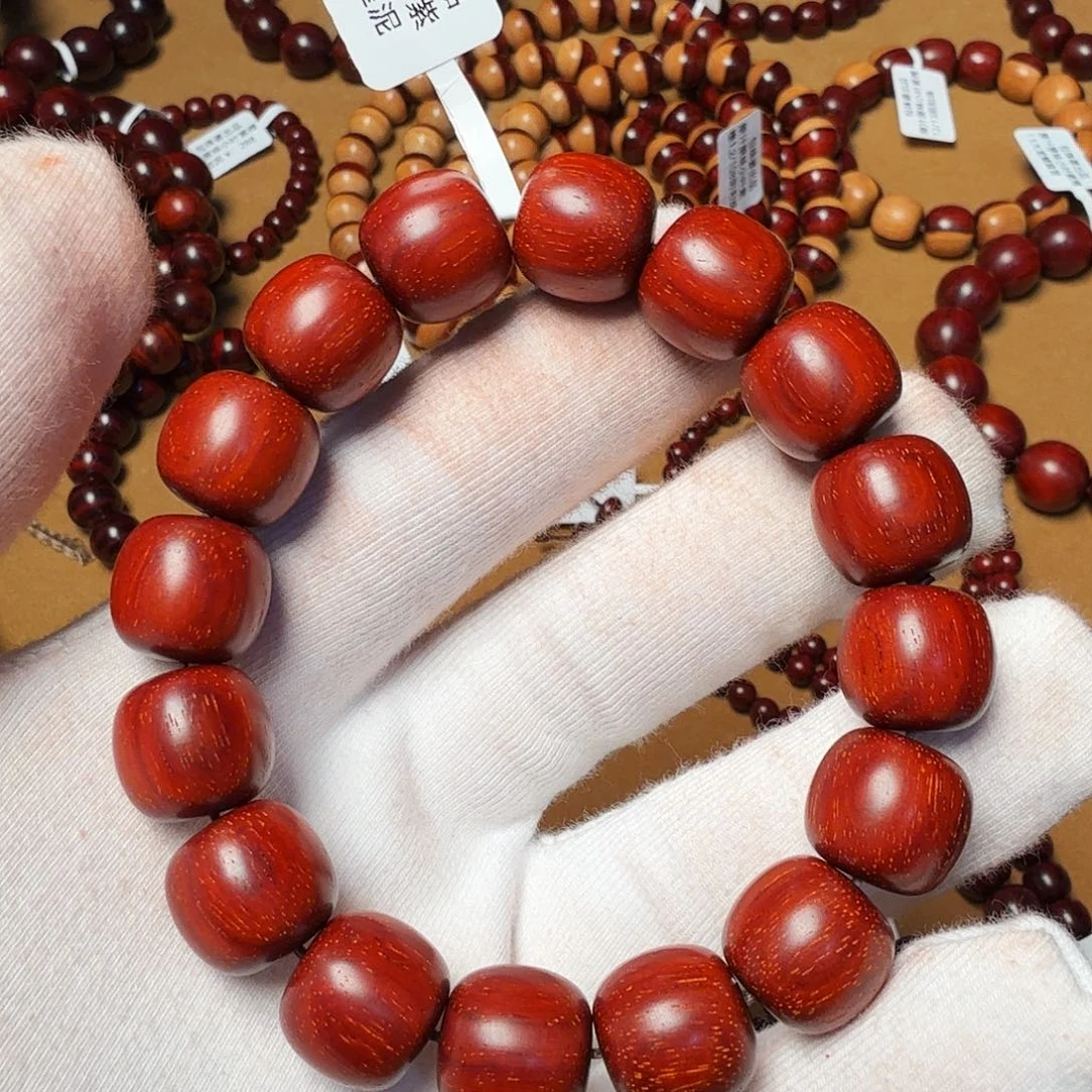 小叶紫檀手串/手链原汁原味13/14泥料金星