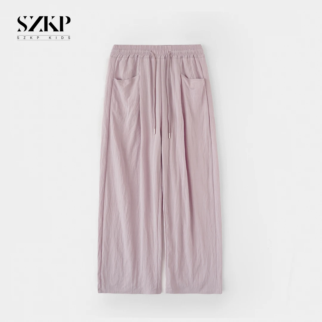 2025夏季宽松薄款直筒裤女童夏季新款儿童潮款休闲裤DTX1038