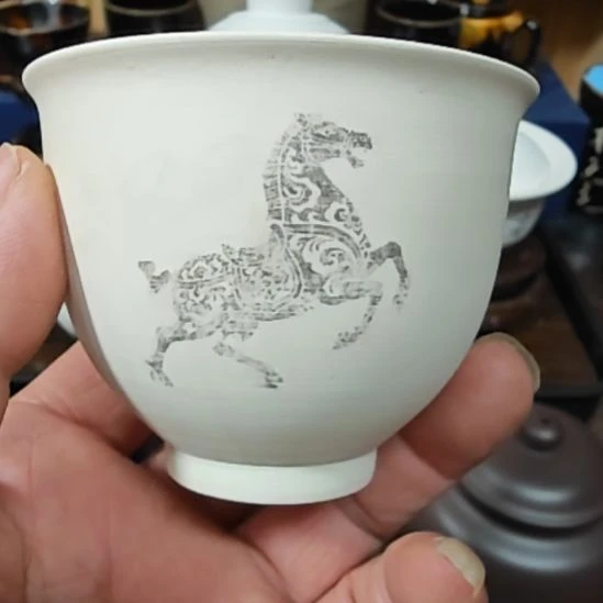 鑫***焱天然老黑釉斗笠盏盏